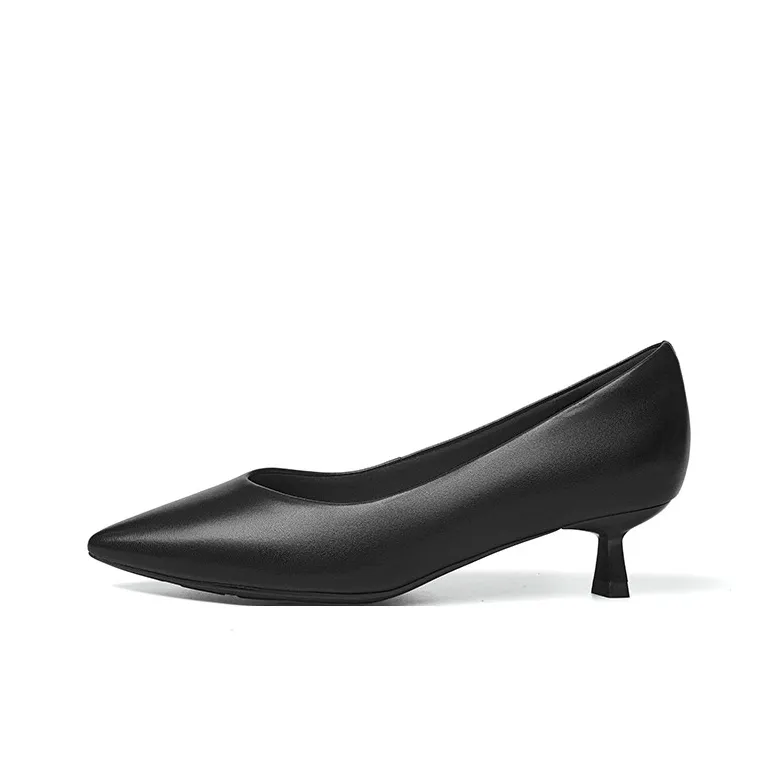 RED DRAGONFLY Flared Heel High Heels 4.1CM Women's-0