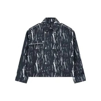 TIWILLTANG Jackets Men Silver Black