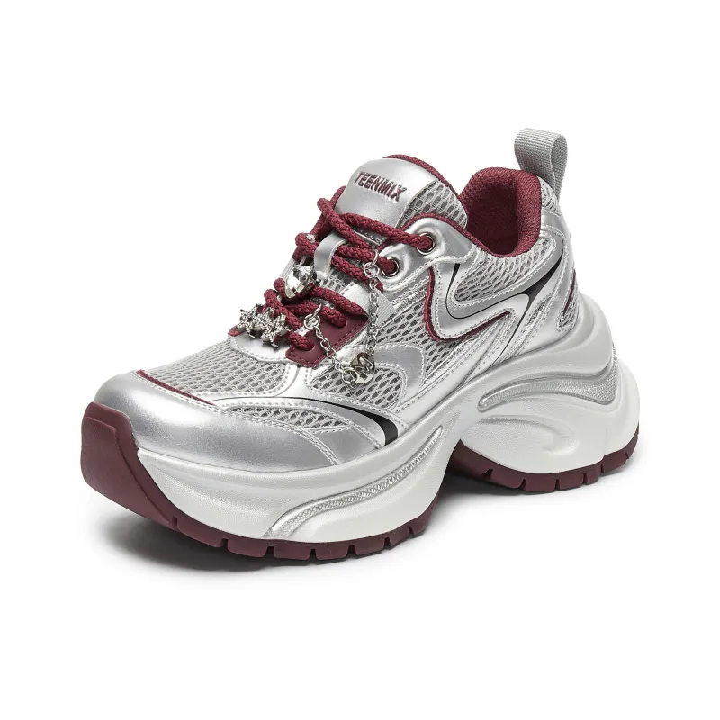 Teenmix Lucky Star Collection Cushioning Coverage Abrasion Resistant Slip Resistant Low Top Chunky Sneakers Women's-7
