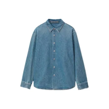 Alexander Wang Denim Jackets Unisex Vintage Indigo