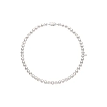 MIKIMOTO Necklaces Unisex Silver