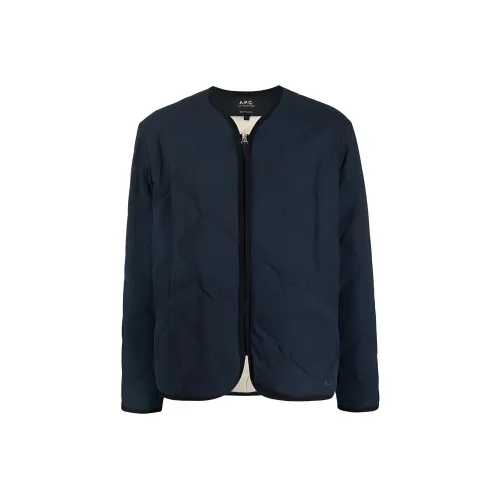 A.P.C Jackets Men Marine Blue