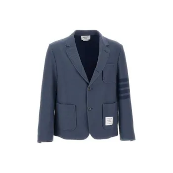 THOM BROWNE Jackets Men Navy Blue