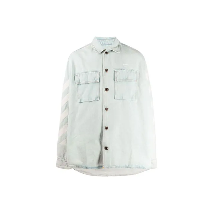 OFF WHITE SS20 Denim Jacket Men's Blue-0