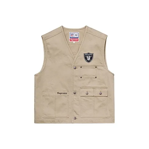 Supreme Nfl X Raiders X '47 Denim Vest-0