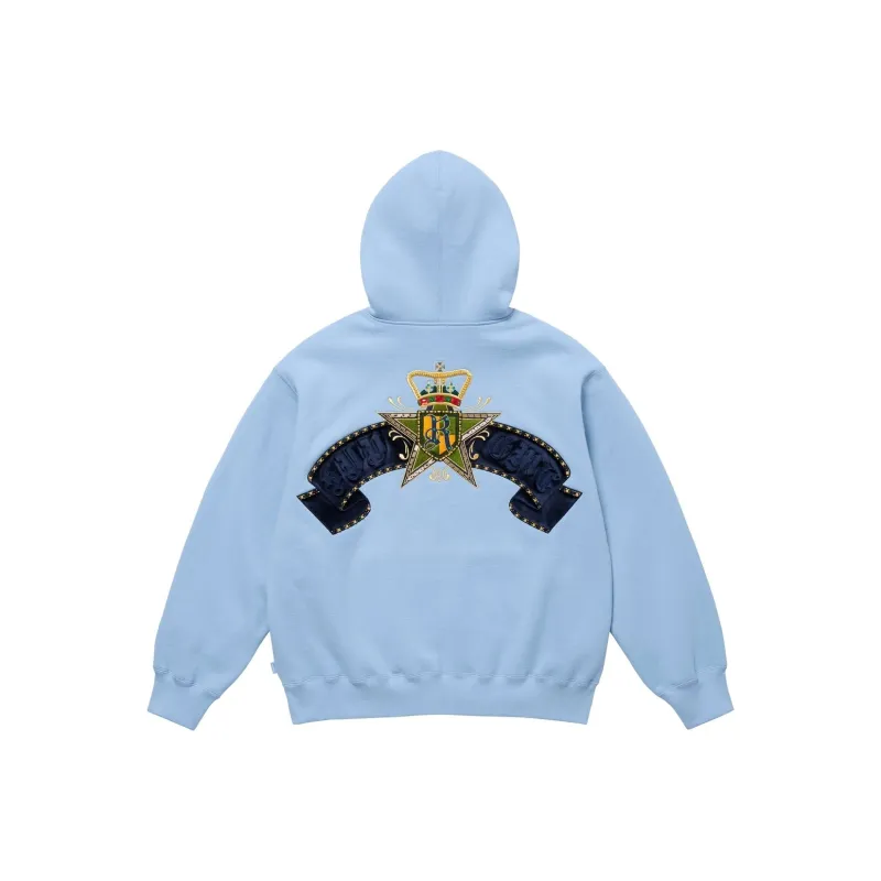 Supreme Crest Zip Up Hooded Sweatshirt-2