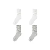 4-Pack (White 2+Light Heather Gray 2)