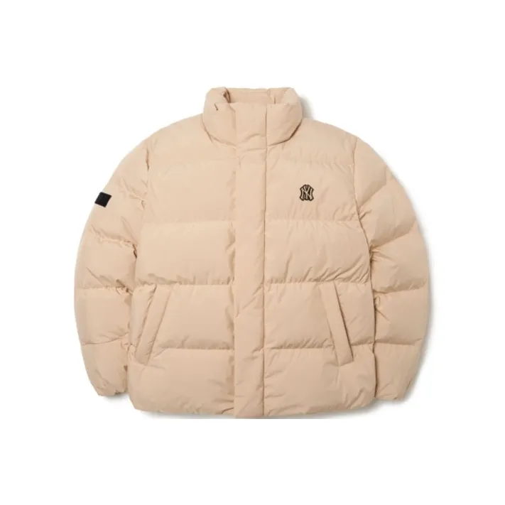 MLB Base Logo Down Jackets Unisex Khaki-0