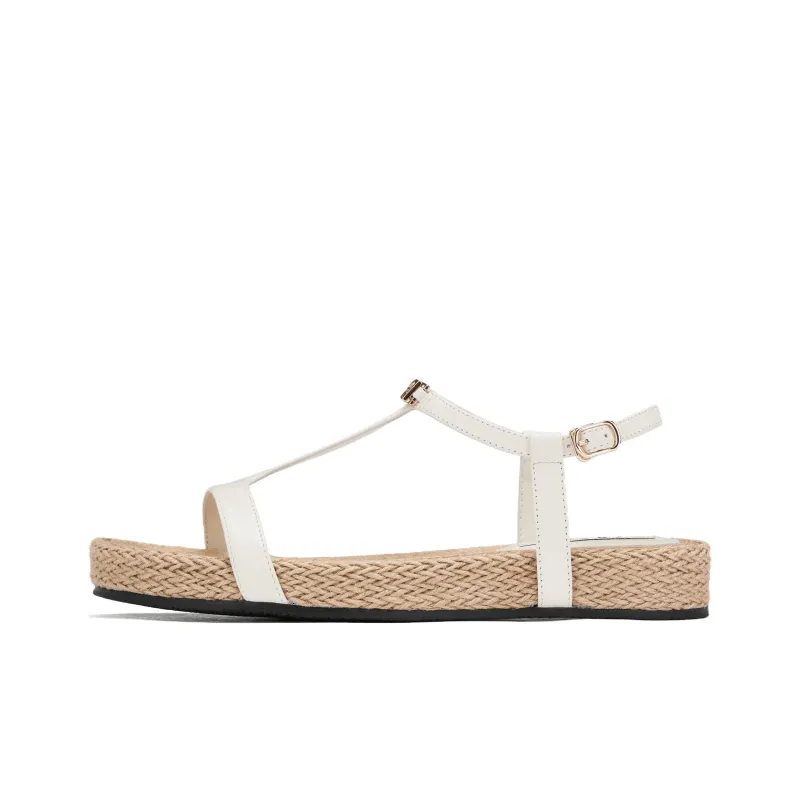 73Hours Slow Island Exploration One Strap Sandals Women's Black-5