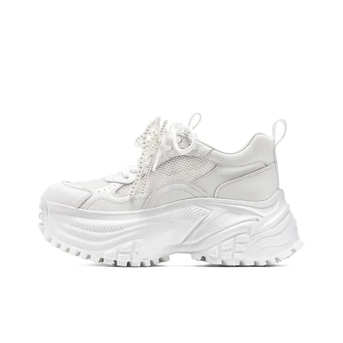 GG CC Chunky Sneakers Women's White