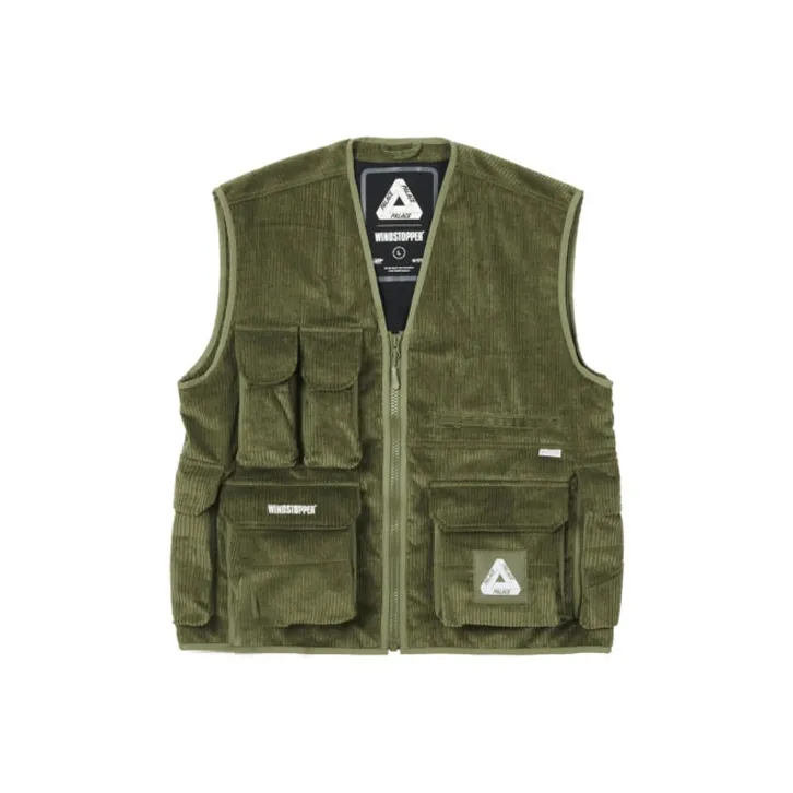 PALACE Vests Unisex Army Green-0