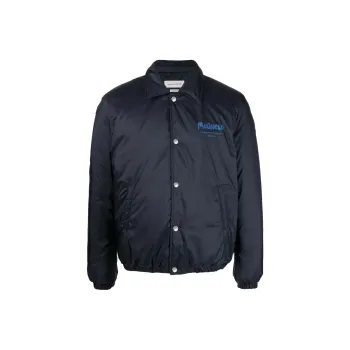 Alexander McQueen Logo Printed Bomber Jacket