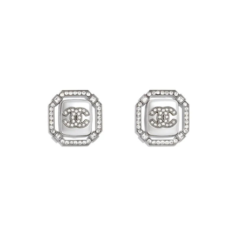 CHANEL Earrings Women's Silver-0