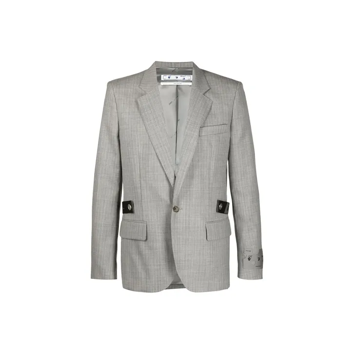 OFF WHITE SS21 Business Suits Men Gray-0