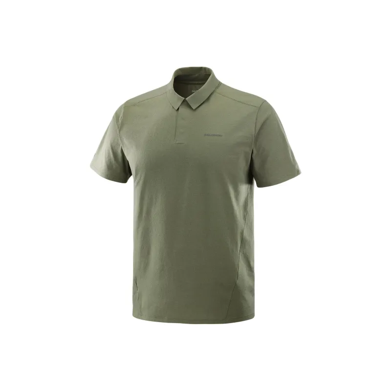 SALOMON TRACKLINE Polo Shirt Men's Green-0