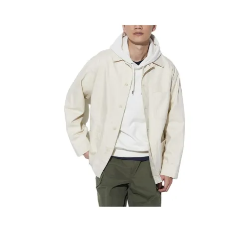UNIQLO Jackets & Coats Unisex Ivory White