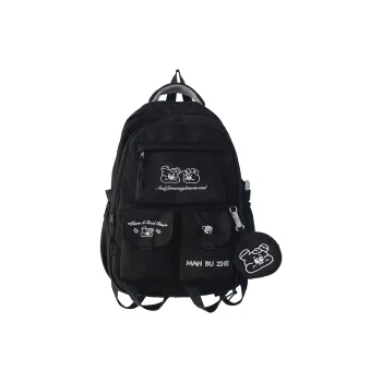 Alcohol Dragon Nylon Backpack Women's Multicolor