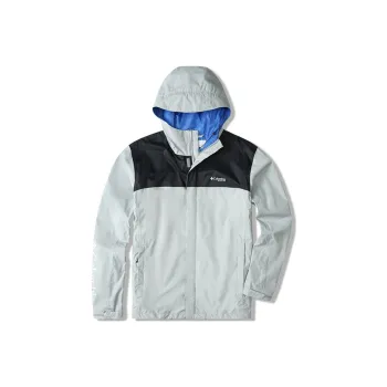 Columbia Windbreaker Jacket Men's Light Gray