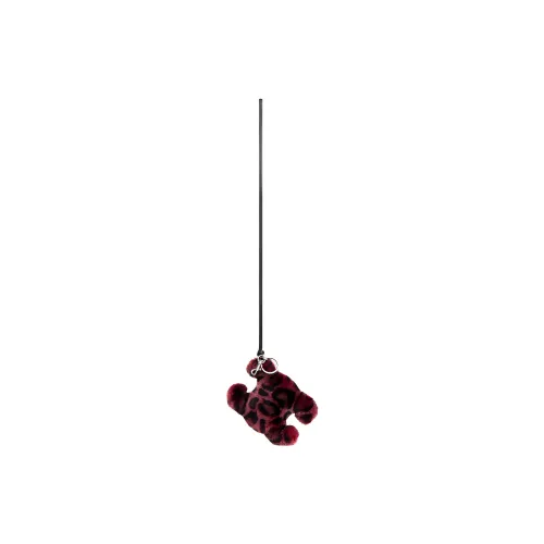 CELINE Wool Keychains Men's Red