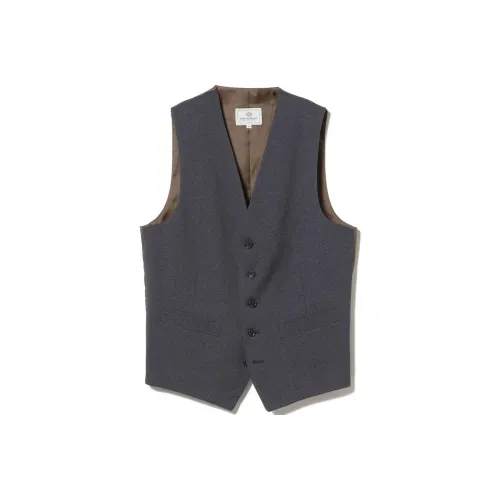 Beams Vests Men Gray