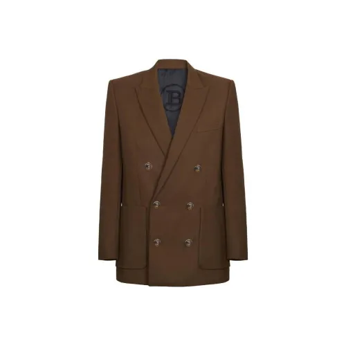 balmain koszulka structured shoulders blazer