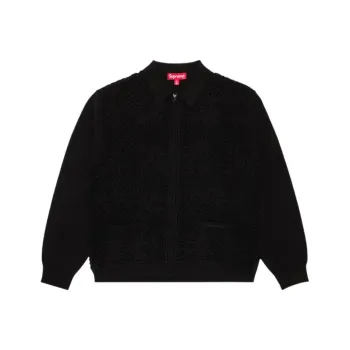 Supreme Crochet Zip Up Cardigan