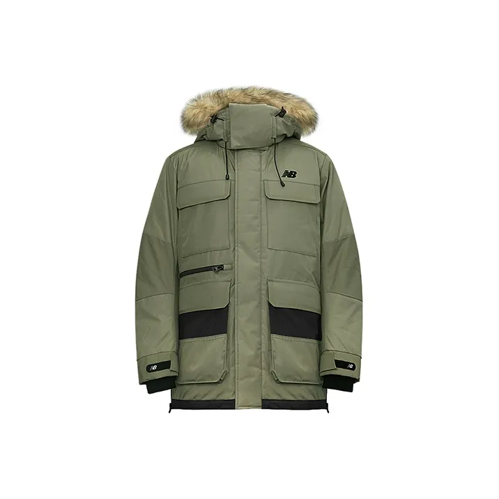 New Balance Down Jacket Winter Unisex Army Green-0
