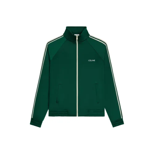 CELINE Tracksuit Jacket In Vintage Double Jersey