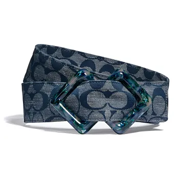 COACH Diamond Slider Buckle Belts Women's