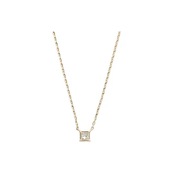 Agete Diamond 10K Gold Necklaces Unisex Gold