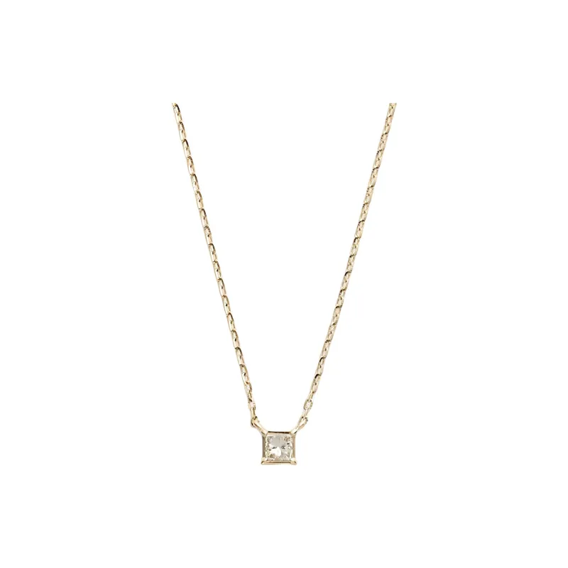 Agete Diamond 10K Gold Necklaces Unisex Gold-0