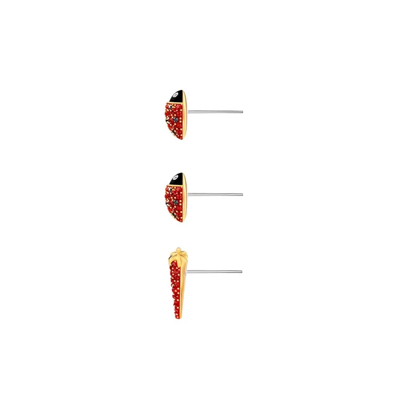 Swarovski LISABEL Stud Earrings Women's Gold Plated-2