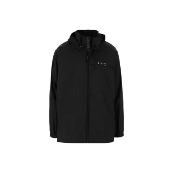 OFF WHITE FW21 Windbreaker Jacket Men's Black Loose Fit Style