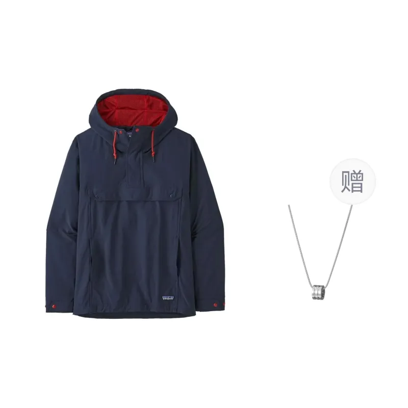 Patagonia Jackets & Coats Men's Marine Blue, Comes With Necklace-0