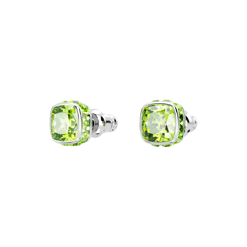 Swarovski Birthstone Stud Earrings Women's Green-0