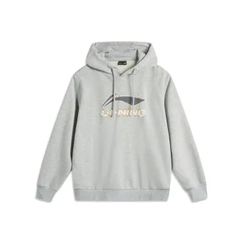 LiNing Sports Life Collection Sweatshirt Men's Heather Gray Geological Gray Mixed Color