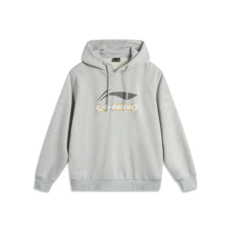 LiNing Sports Life Collection Sweatshirt Men's Heather Gray Geological Gray Mixed Color-0