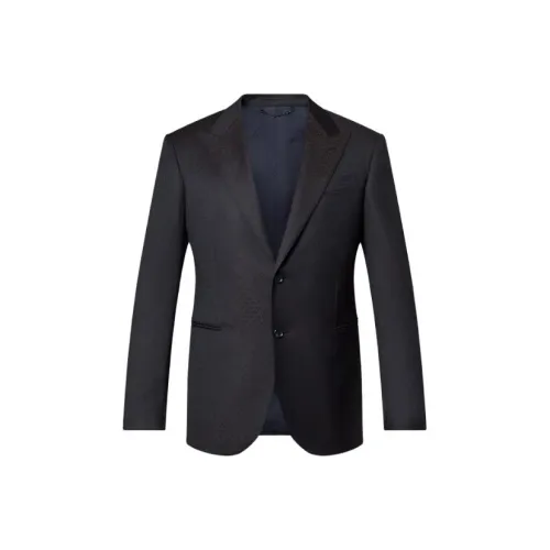 LOUIS VUITTON Single Breasted Pont Neuf Green nero Business Suit Men's Black