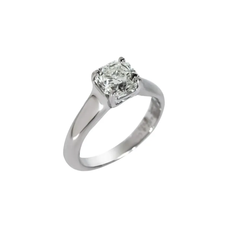 TIFFANY & CO. Platinum Lucida Diamond Engagement Ring-1