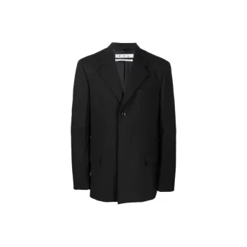 OFF WHITE Industrial belt Single breasted Blazer