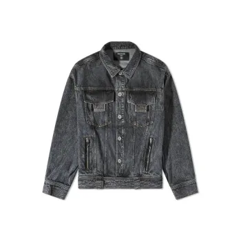 BALMAIN Denim Jackets Men Black
