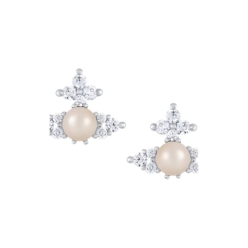 Vivienne Westwood Orb-Shaped Pearl Earrings-2