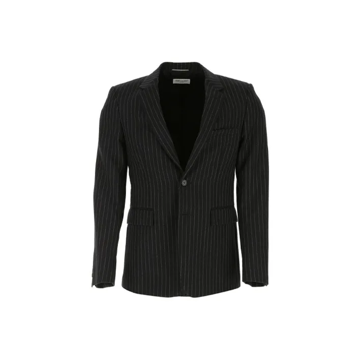 SAINT LAURENT Business Suits Men Black-0
