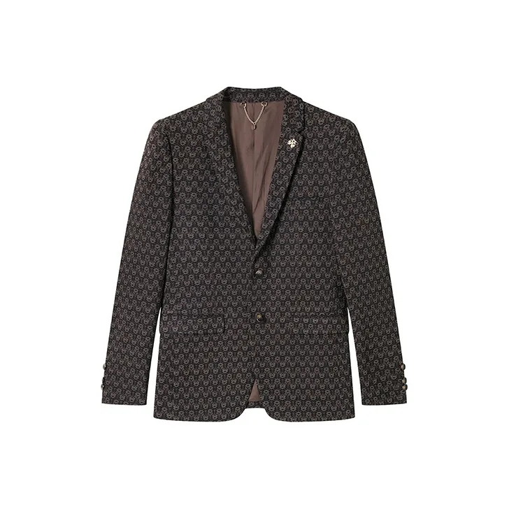 DAVID NAMAN Business Suits Men Camel-0