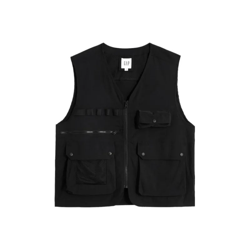 GAP Vests Men Black-0