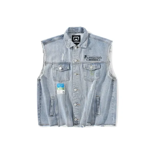 LAMLICKA Vest Unisex Light Blue