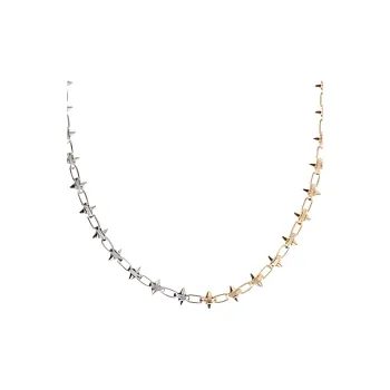 JUSTINE CLENQUET Brass Necklaces Men's Gold/Silver