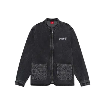 LiNing China Li Ning Denim Jackets Unisex Denim Black