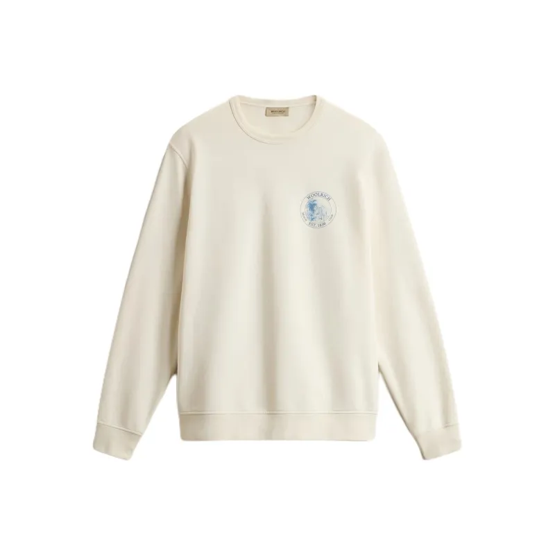 WOOLRICH Logo Printed Crewneck Sweatshirt-0