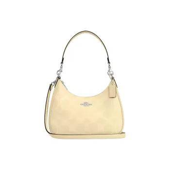 COACH Teri Coated Canvas Hobo Bag, Crossbody Bag, Shoulder Bag Tubas Women's Yellow
